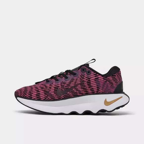 Women's NIKE MOTIVA Running Shoes - Black/Fireberry-Metallic Gold - Picture 11 of 12